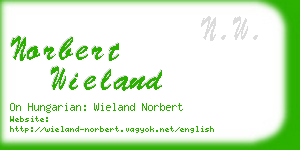 norbert wieland business card